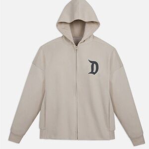 Disneyland Resort Cream Full Zip Hoodie 3XL NWT Disney Parks Embroidered